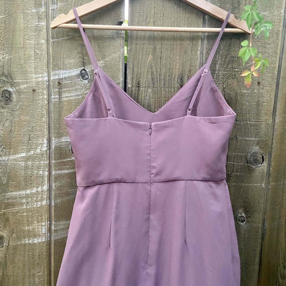 Dusty Purple Tulip Midi Dress 🌿 - Picture 6 of 10